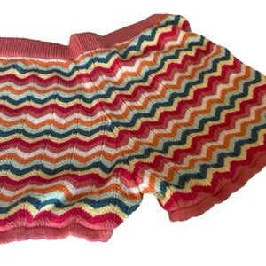 NWT Joe Fresh Colourful Chevron Sweater Short - S